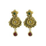 22K Gold Necklace & Earrings Set | Necklace Length 26 Inches. Necklace Minimum Width 2 mm. Necklace Maximum Width 11 mm.