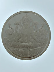 Laxmi Silver Coin with OM engraved on the back