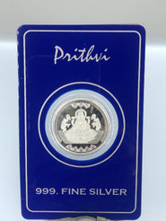 Laxmi Silver Coin with Sri engraved on the back
