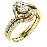 Solitaire Diamond Bypass Engagement Ring W/ Channel Set Band | 