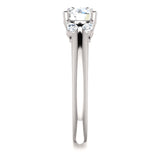 14K White Gold Round Engagement Ring 122316:1675:P | 14K White Gold Round Engagement Ring 122316:1675:P