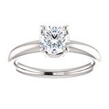 14K White Gold Round Engagement Ring 122231:496:P | 14K White Gold Round Engagement Ring 122231:496:P