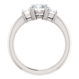 14K White Gold Round Engagement Ring 121986:448:P | 14K White Gold Round Engagement Ring 121986:448:P