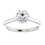 14K White Round Engagement Ring 122004:440:P | 14K White Round Engagement Ring 122004:440:P