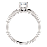 14K White Gold Round Engagement Ring 122231:496:P | 14K White Gold Round Engagement Ring 122231:496:P