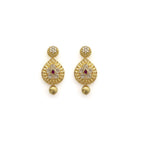 22K Yellow Gold Uncut Diamond Set W/ 16.04ct SI Uncut Diamonds, Rubies, Pearls & Laxmi Kasu | Statement looks begin with the finest statement jewelry, much like this most exquisite 22K yellow...