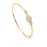 0.46CT Diamond Cuff Bracelet Set in 18K Gold W/ Floral Vine Center Design | .46CT Diamond Cuff Bracelet Set in 18K Gold W/ Floral Vine Center Design for women. Minimal bangl...