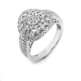 1.31CT Brilliant Engagement Diamond Ring Set in 14K White Gold W/ Round Frame | 1.31CT Brilliant Engagement Diamond Ring Set in 14K White Gold W/ Round Frame for women. This stu...