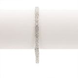 4.03CT Diamond Modern Tennis Bracelet Set in 18K White Gold W/ Fold Over Closure | 4.03CT Diamond Modern Tennis Bracelet Set in 18K White Gold W/ Fold Over Closure for women. Brace...