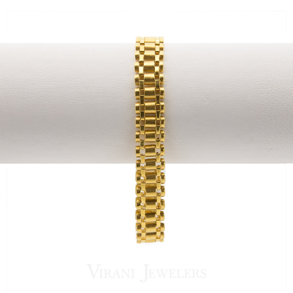 22K Yellow Gold Box Chain Link Bracelet for Men | 22K Yellow Gold Box Chain Link Bracelet for Men. Gold weight is 31.4 grams. Light weight minimal ...