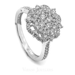 14K White Gold Diamond Ring