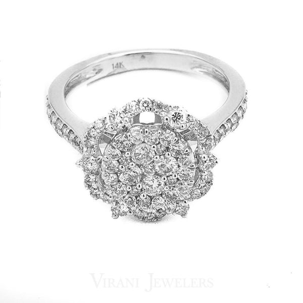 14K White Gold Diamond Ring | 14kt White-Gold Diamond Ring