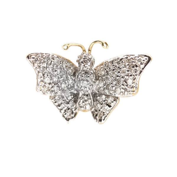 1.04CT Diamond Butterfly Pendant Set In 18K Yellow Gold | 1.04CT Diamond Butterfly Pendant Set In 18K Yellow Gold for women. Stunning gold butterfly pendan...
