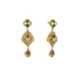 22K Yellow Gold Exquisite Hanging Earrings Finished W/ Kundan, 16.7 grams | 


Highlight your elegance and style with this carefully crafted gold earrings! This classic pair...