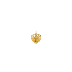 22K Gold Mahira "H" Pendant