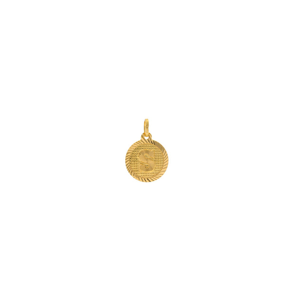 22K Gold "S" Medallion Pendant | 


Bring life to any basic gold chain with the 22K Gold 