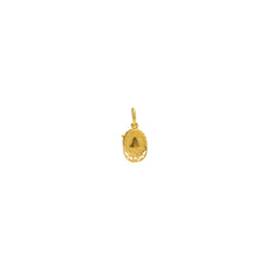 22K Gold Minimal "A" Pendant