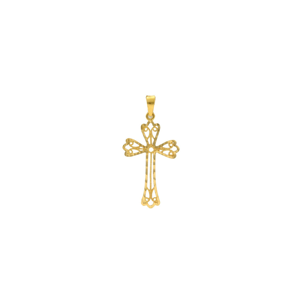 22K Yellow Gold Divinity Cross Pendant | 


Add our stunning 22K Yellow Gold Divinity Cross Pendant to an Indian gold chain from Virani Je...