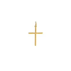 22K Gold Twine Cross Pendant