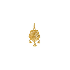 22K Gold Sri Pendant