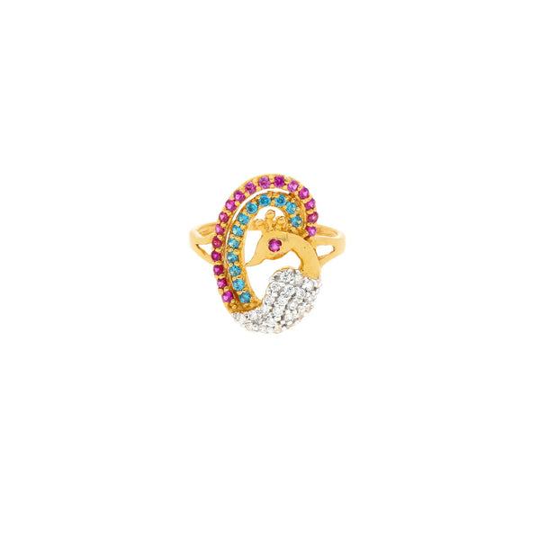 22K Gold & Enamel Abhishree Peacock Ring | 


The stunning 22K Gold & Enamel Abhishree Peacock Ring is special and unique Virani Jeweler...