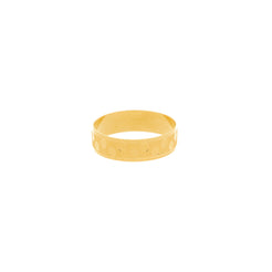 22K Gold Artisanal Dot Ring