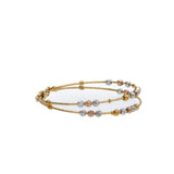 22K Multi Tone Gold Baby Bangle W/ White, Yellow & Rose Gold Rope Accents | 


Bring the radiance of mixed metals to your little one’s wardrobe with this 22K multi tone gold...