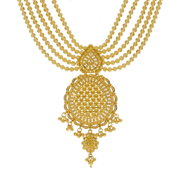 22K Yellow Gold Necklace & Earrings Set W/ Multi Ball Strands & Dream Catcher Pendants | 


Your deepest fantasies of luxury can easily come to life with this beautiful 22K yellow gold n...