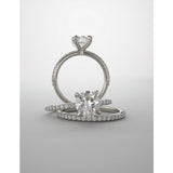 14K White Gold Round Engagement Ring 122790:195:P | 14K White Gold Round Engagement Ring 122790:195:P