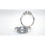 14K White Gold Round Engagement Ring 121986:448:P | 14K White Gold Round Engagement Ring 121986:448:P