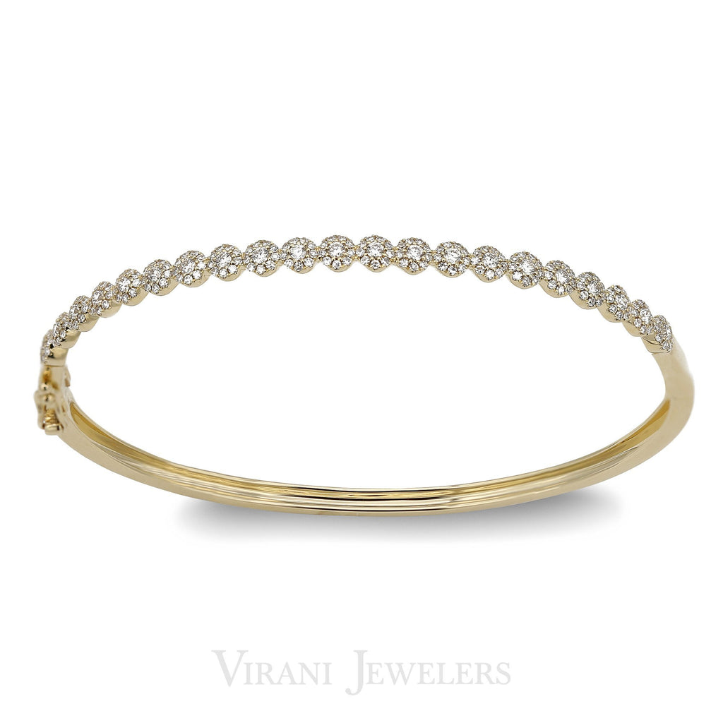 14K Diamond Bangle | 