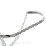 Minimalist 0.3CT Round Brilliant Diamond Bangle Set in 14K White Gold W/ Lobster Clasp | Minimalist 0.3CT Round Brilliant Diamond Bangle Set in 14K White Gold W/ Lobster Clasp for women....