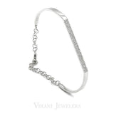 Minimalist 0.3CT Round Brilliant Diamond Bangle Set in 14K White Gold W/ Lobster Clasp | Minimalist 0.3CT Round Brilliant Diamond Bangle Set in 14K White Gold W/ Lobster Clasp for women....