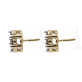 0.75 ct Diamond Cluster Earrings in 14k Yellow Gold | 0.75 ct Diamond Cluster Earrings in 14k yellow gold for women. Total weight is 2.5 grams. 