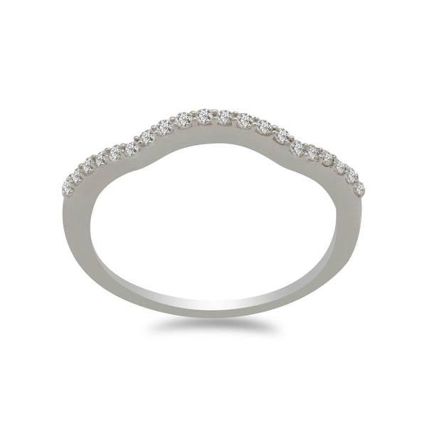 14K White Gold Diamond Ring | 