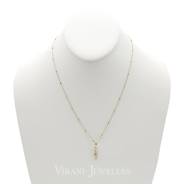 18k Diamond Necklace and Earrings Set | 