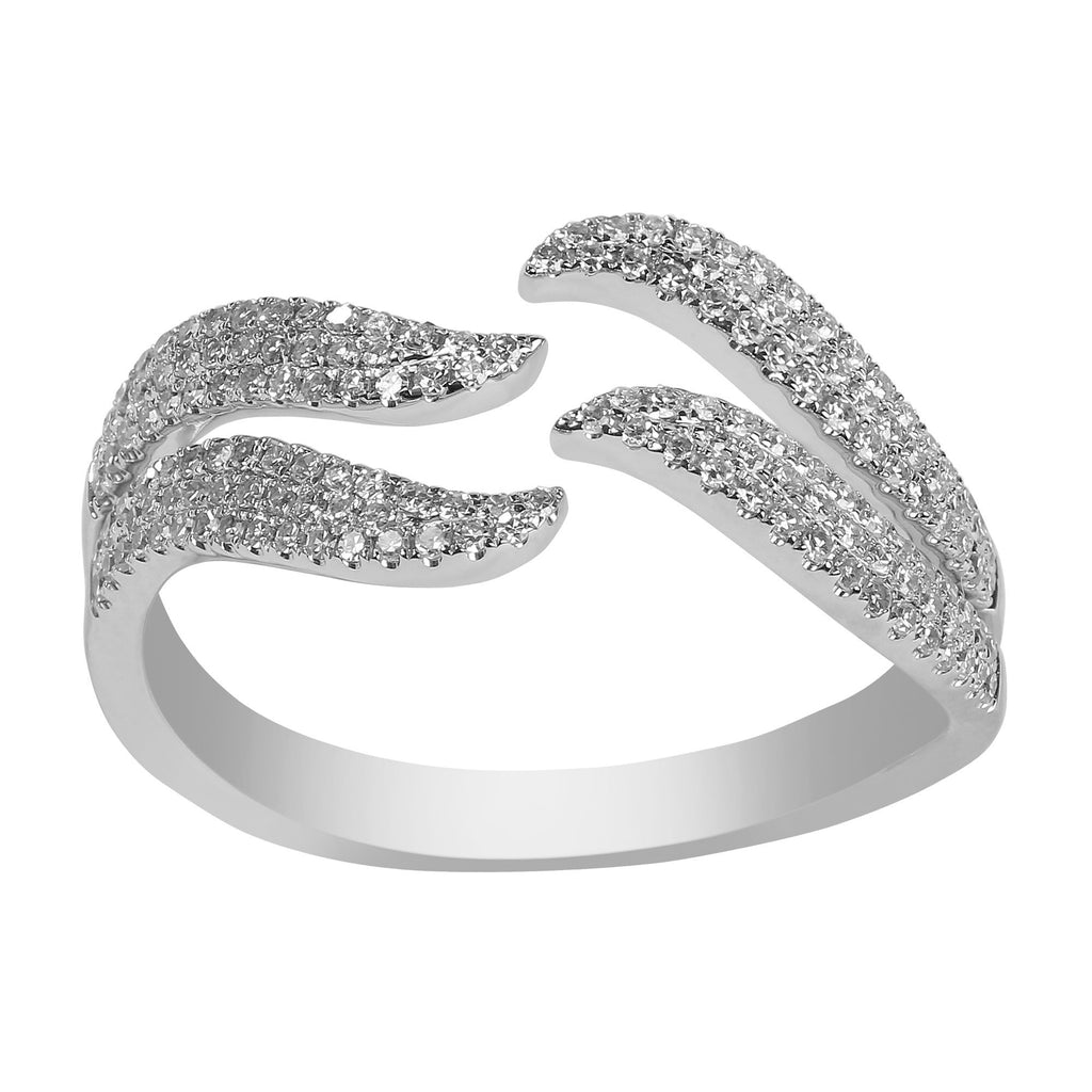 14K White Gold Diamond Ring | 