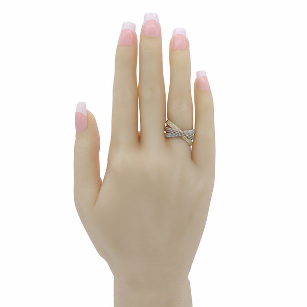 Minimalist 0.6CT Diamond Ring in 14K Yellow, White & Rose Gold Tone | Minimalist 0.6 ct Diamond Ring in 14K Multitone Yellow, White and Rose Gold. The gold weight is 5...