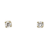 0.4 ct Diamond solitare stud earrings in 18k yellow gold | 0.4 ct Diamond solitaire stud earrings in 18k yellow gold for women. Total weight is 3.7 grams.