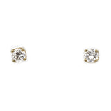 0.4 ct Diamond solitare stud earrings in 18k yellow gold | 0.4 ct Diamond solitaire stud earrings in 18k yellow gold for women. Total weight is 3.7 grams.