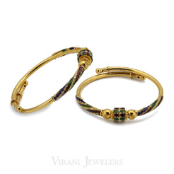 22K Gold 2 Piece Baby Bangles