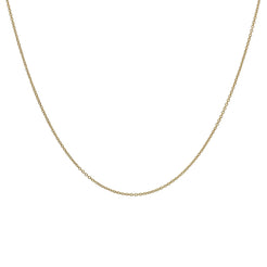 18K Yellow Gold Classic Curb Link Chain Necklace