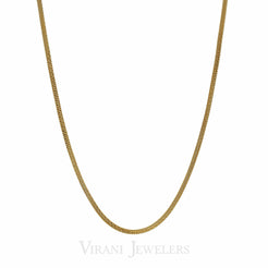 22K Yellow Gold Popcorn Link Classic Chain Necklace for Men