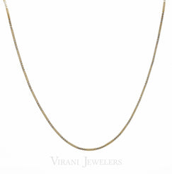 22K Gold Men's Chain With White Gold Accents