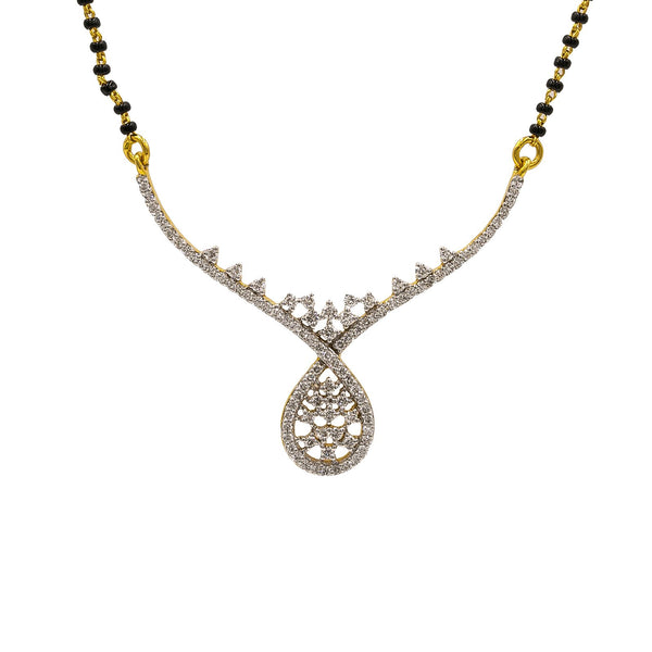 18K Yellow Gold Diamond Mangalsutra Necklace W/ 0.63ct VS-SI Diamonds | sold
18K Yellow Gold Diamond Mangalsutra Necklace W/ 0.63ct VS-SI Diamonds for women. This beauti...
