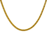 22K Yellow Gold Men's Chain W/ Cubed Curb Link | Give yourself the gift of luxury by ordering this 22K men’s chain from Virani Jewelers!Features:
...