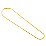 22K Yellow Gold Men's Chain W/ Curb Heavy Link & Etched Details | Add the best 22K Indian gold to your collection with this stunning men’s gold chain from Virani J...