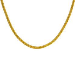 22K Yellow Gold Men's Chain W/ Double Chain Link