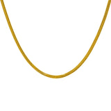 22K Yellow Gold Men's Chain W/ Rounded Double Curb Link | Don’t settle for anything less than the best 22K Indian gold jewelry — order this stunning men’s ...