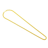 22K Yellow Gold Men's Chain W/ Rounded Double Curb Link | Don’t settle for anything less than the best 22K Indian gold jewelry — order this stunning men’s ...